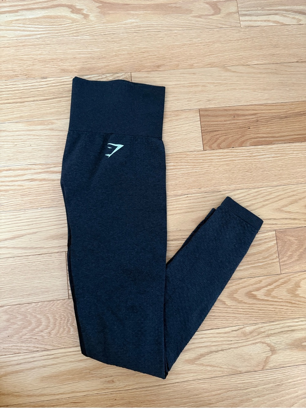 Gymshark women’s Black High-Waist Seamless Leggings with Logo